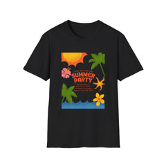 Summer Party Unisex Softstyle T-Shirt - Tropical Vibes