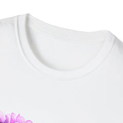 Floral Heart Girls T-Shirt - Just Living My Best Life - Unisex Softstyle Tee