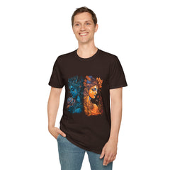 Devotional Printed T-Shirt - Artistic Nature Design