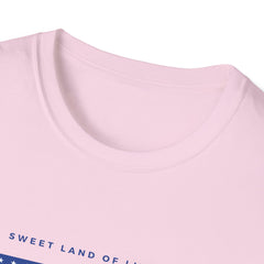 Unisex Softstyle Girls T-Shirt - Sweet Land of Liberty Graphic Tee