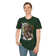 Urban Graffiti Art T-Shirt - Unisex Softstyle Tee with Cool Character Design