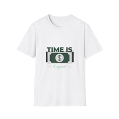 Unisex Softstyle Money T-Shirt - 'Time Is Money' Graphic Tee