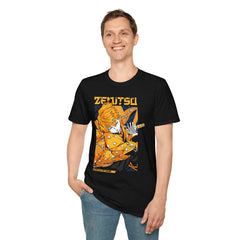 DEMONSSLAYER ANIME Printed T-Shirt with Zenitsu Graphic - Cozy Anime Apparel