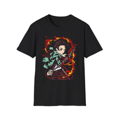 DEMONSSLAYER ANIME Printed T-Shirt - Unisex Softstyle T-Shirt for Anime Fans