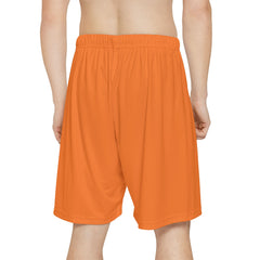 Men's Orange Sports Shorts for Active Lifestyle & Summer Fun