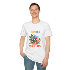 Vacation Mode On Unisex Softstyle T-Shirt - Perfect for Summer Adventures