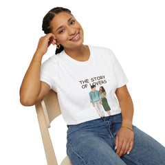 Love Story Unisex Softstyle Relatonship T-Shirt - Cute Couples Tee