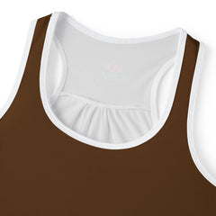 Chic Brown Women's Tank Top - Perfect for Summer Days and Casual Wear