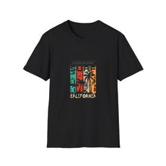 Surf California Unisex Softstyle Summer T-Shirt - Vintage Beach Vibes