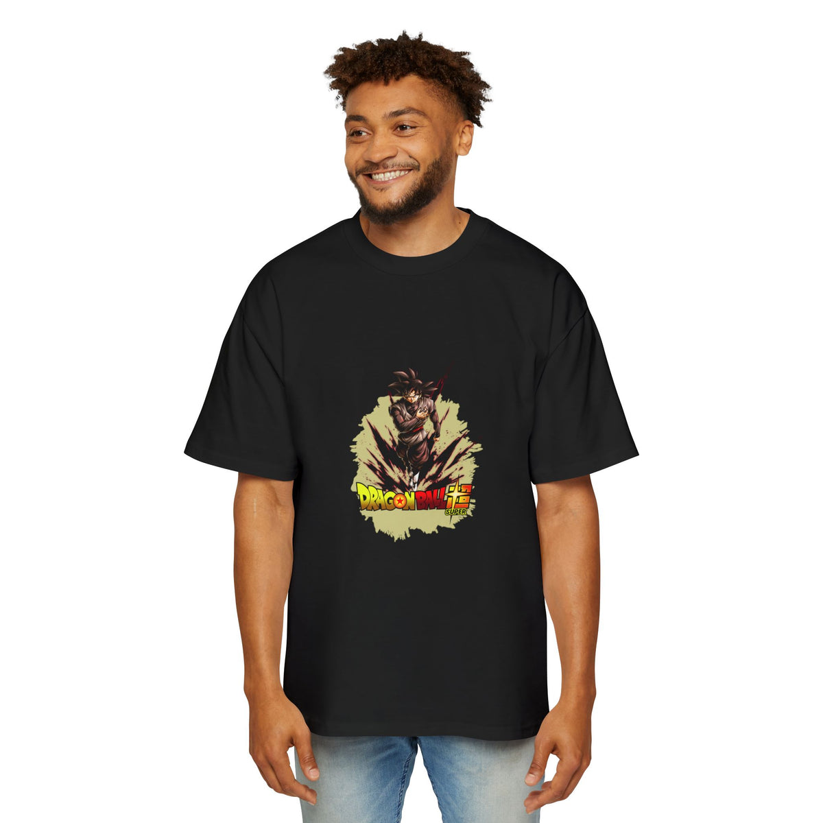 Dragon Fight Men's Heavy Oversized Tee - Streetwear Style