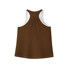 Chic Brown Women's Tank Top - Perfect for Summer Days and Casual Wear
