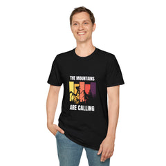 Mountain Adventure Unisex Softstyle Girls T-Shirt - "The Mountains Are Calling"