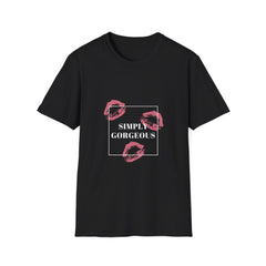 Kiss Print Unisex Softstyle Girls T-Shirt - Trendy & Playful Fashion