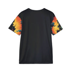 Halloween Haunted House Sports Premium Jersey - Spooky Graphic Tee for Men