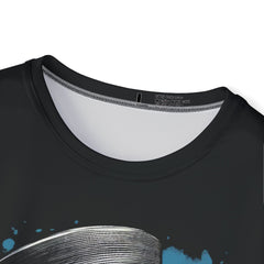 Gothic Gentleman Sports Jersey, Unique Skull Design Premium Tee, AOP Jersey for Halloween, Men's Gothic Apparel, Stylish Casual Wear