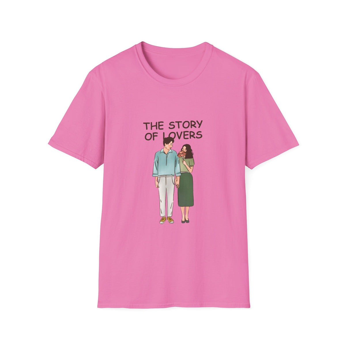Love Story Unisex Softstyle Relatonship T-Shirt - Cute Couples Tee