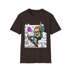 Skateboarder Graffiti Graphic Unisex T-Shirt - 'Skate or Die' Design