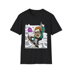 Skateboarder Graffiti Graphic Unisex T-Shirt - 'Skate or Die' Design