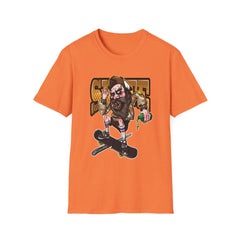 Skateboard Graffiti Graphic T-Shirt - Retro Skate Vibe, Unisex Softstyle Tee