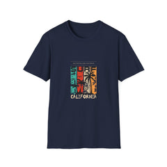 Surf California Unisex Softstyle Summer T-Shirt - Vintage Beach Vibes
