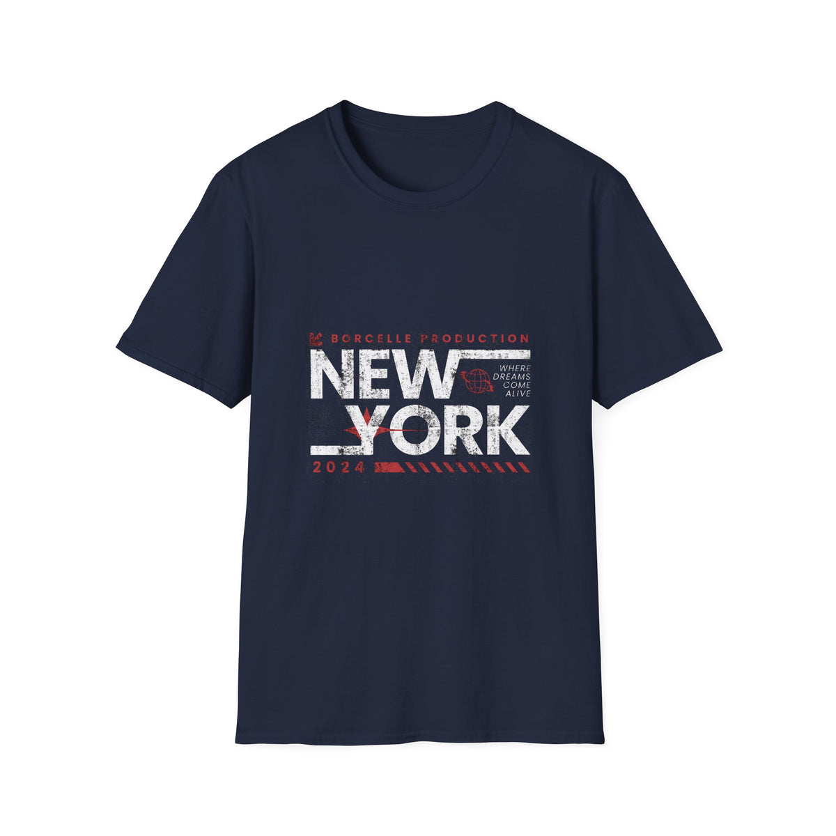 New York 2024 Unisex Softstyle Girls T-Shirt - Vintage Graphic Tee