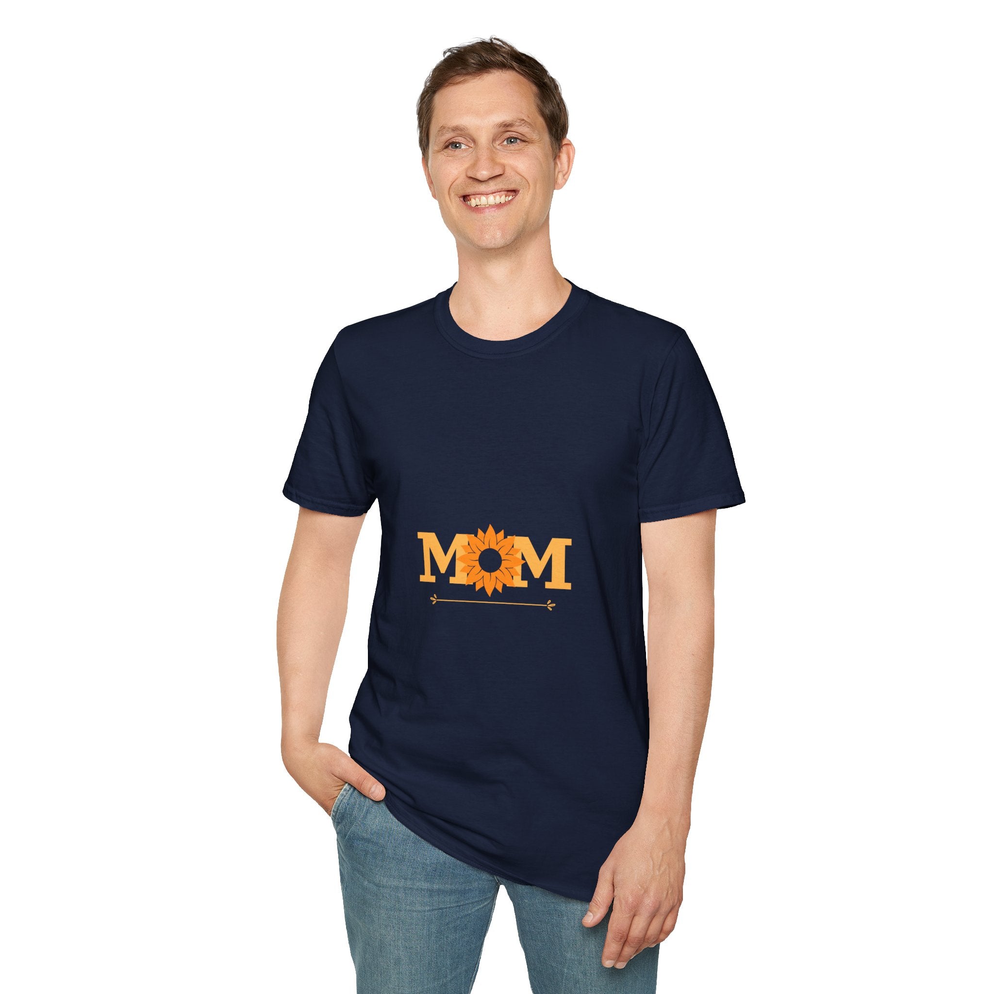 Mom Sunflower Unisex Softstyle Parents T-Shirt | Perfect Gift for Mother's Day