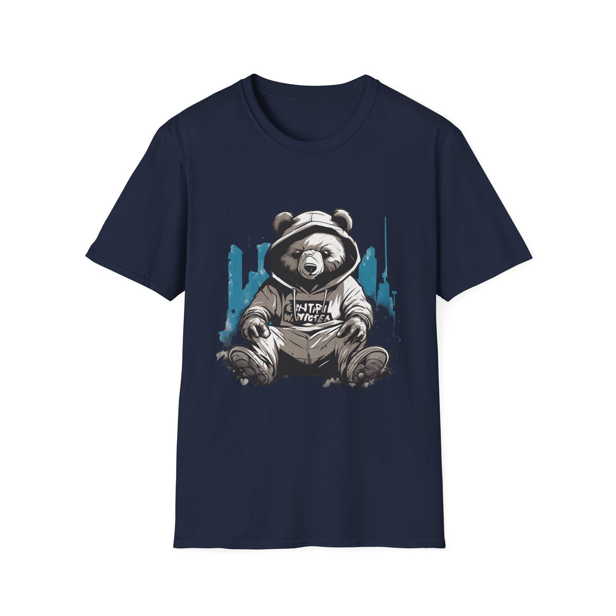 Cool Bear Graphic Unisex Teddy T-Shirt - Casual Streetwear