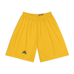 Bright Yellow Men’s Sports Shorts - Perfect for Active Lifestyle