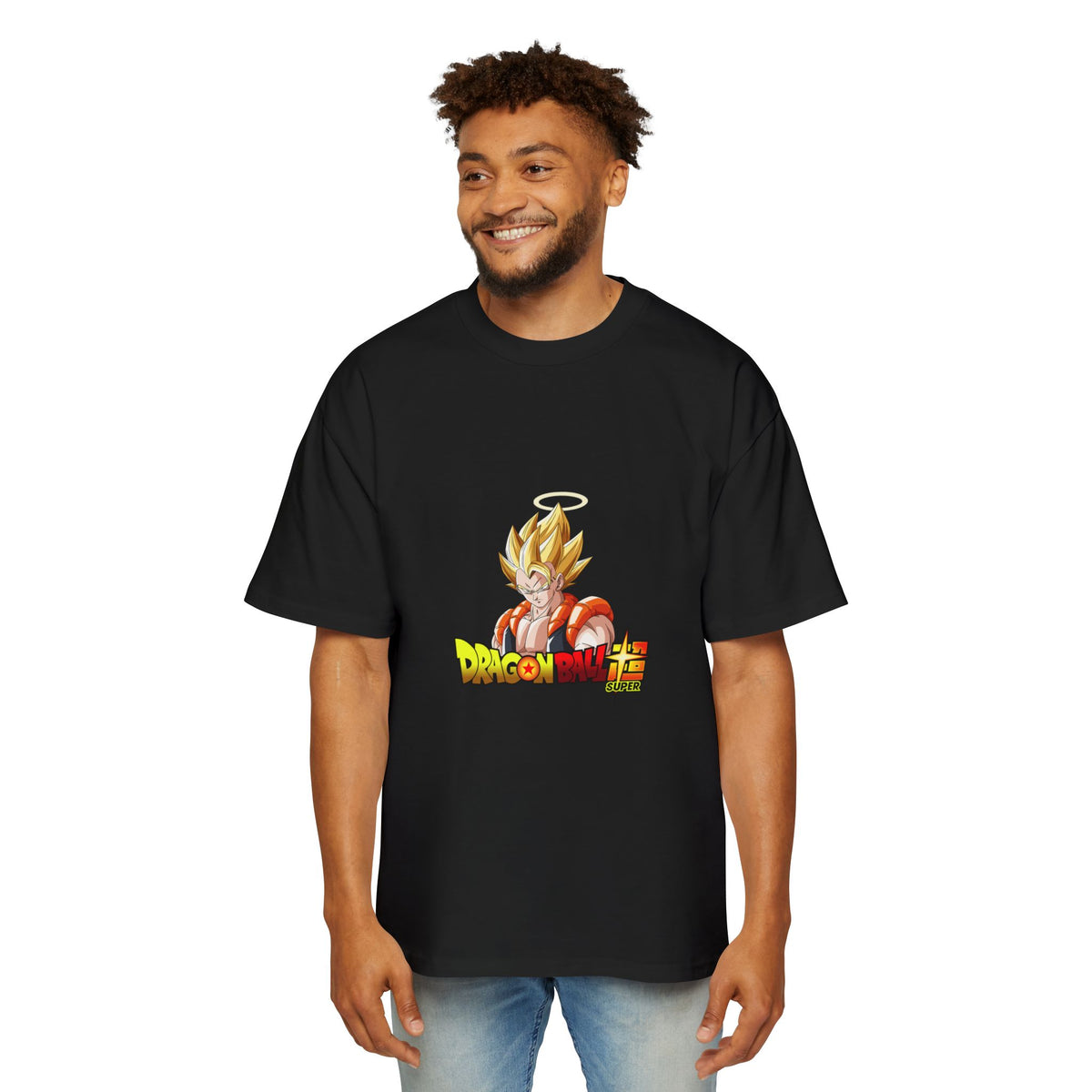 Dragon Ball Z Men's Oversized Tee - Funky Graphic T-Shirt for Anime Fans