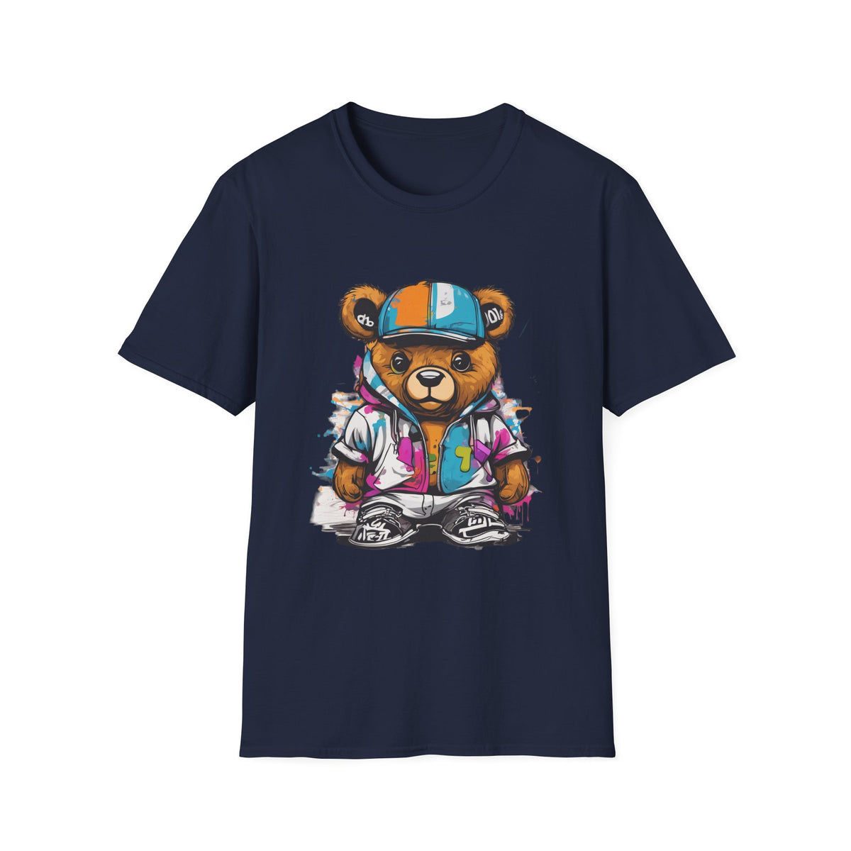 Cool Bear Graphic Unisex Softstyle Teddy T-Shirt