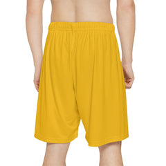 Bright Yellow Men’s Sports Shorts - Perfect for Active Lifestyle