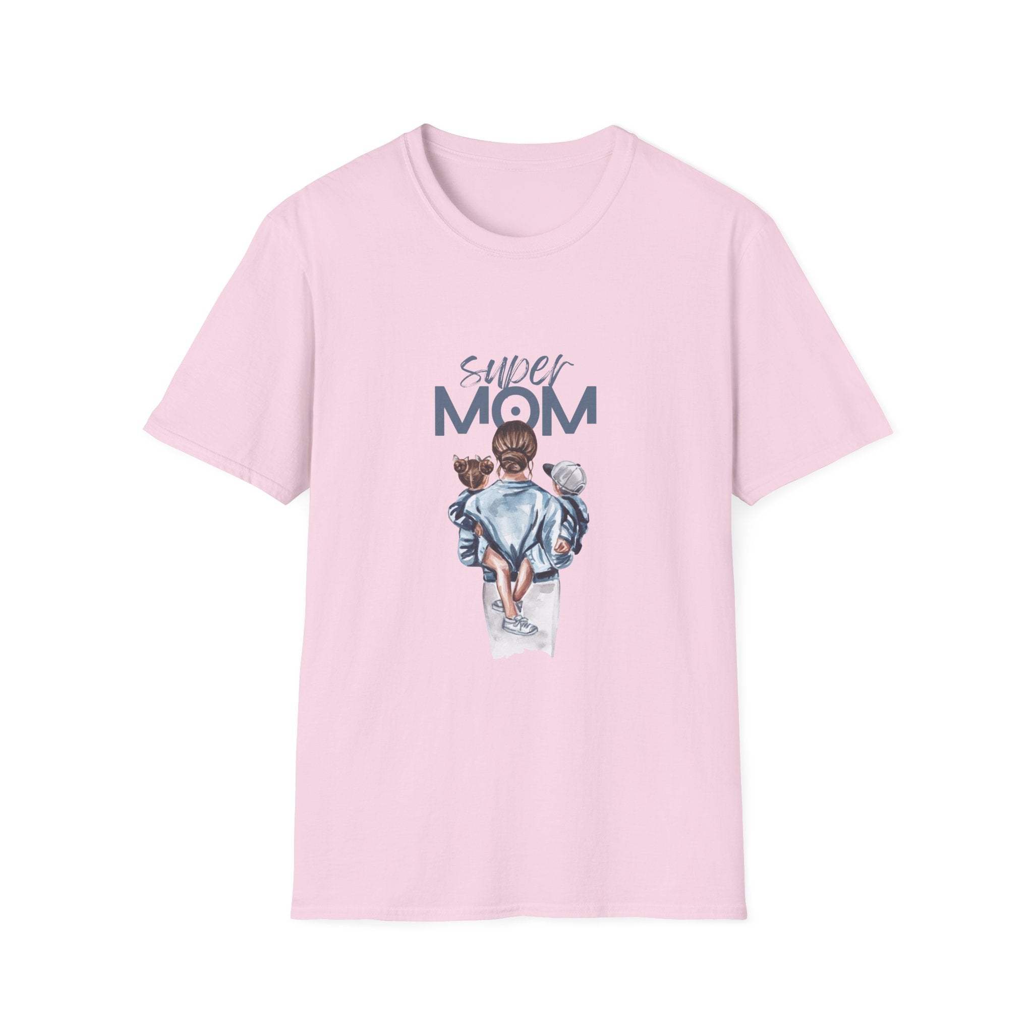 Super Mom Unisex Softstyle Parents T-Shirt – Perfect Gift for Mother's Day