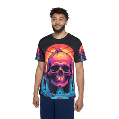 Vibrant Skull Graphic Sports Premium Jersey for Men - Bold Design for Game Days