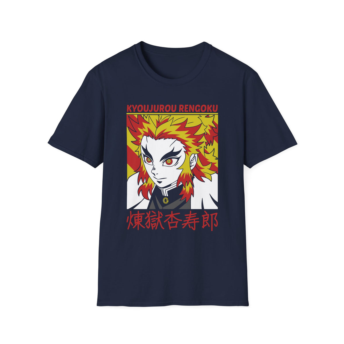 DEMONSSLAYER ANIME Printed T-Shirt - Kyoujurou Rengoku Design