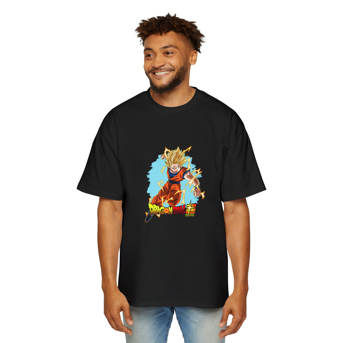 Dragon Ball Z Men's Heavy Oversized Tee - Anime Graphic Shirt
