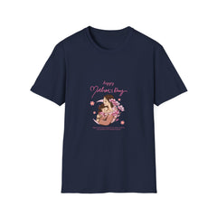 Happy Mother's Day Unisex Softstyle Parents T-Shirt - Floral Design