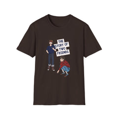 The Story of Two Friends Unisex Softstyle Relatonship  T-Shirt
