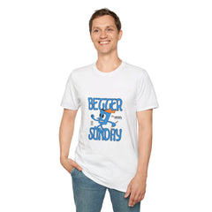 Retro 'Better Sunday' Unisex Softstyle Girls T-Shirt