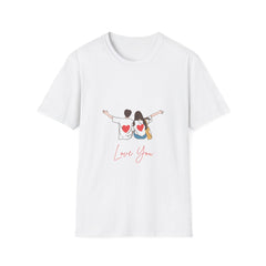 Love You Couples Unisex Softstyle Relatonship T-Shirt | Cute Matching Tees for Romance and Everyday Wear