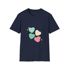 Cute Love Hearts Unisex love T-Shirt - Perfect for Valentine's Day and Everyday Wear
