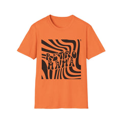 Retro Mama Printed English quotes Unisex Softstyle T-Shirt - Groovy Vibes Apparel