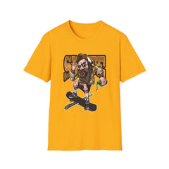 Skateboard Graffiti Graphic T-Shirt - Retro Skate Vibe, Unisex Softstyle Tee