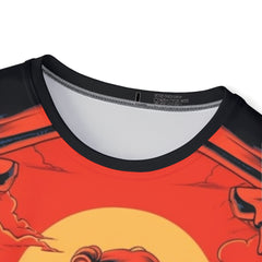 Stylish Men's Sports Premium Jersey with Bold Sunset Design