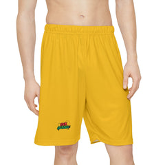 Bright Yellow Men’s Sports Shorts - Perfect for Active Lifestyle