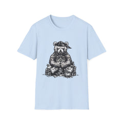 Cool Bear Graphic Unisex Softstyle Teddy T-Shirt - Perfect for Casual Wear