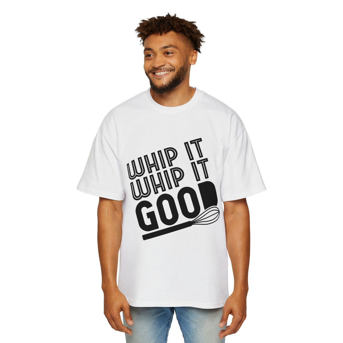 Whip It Good Oversized Tee - Fun Cooking Shirt for Food Lovers