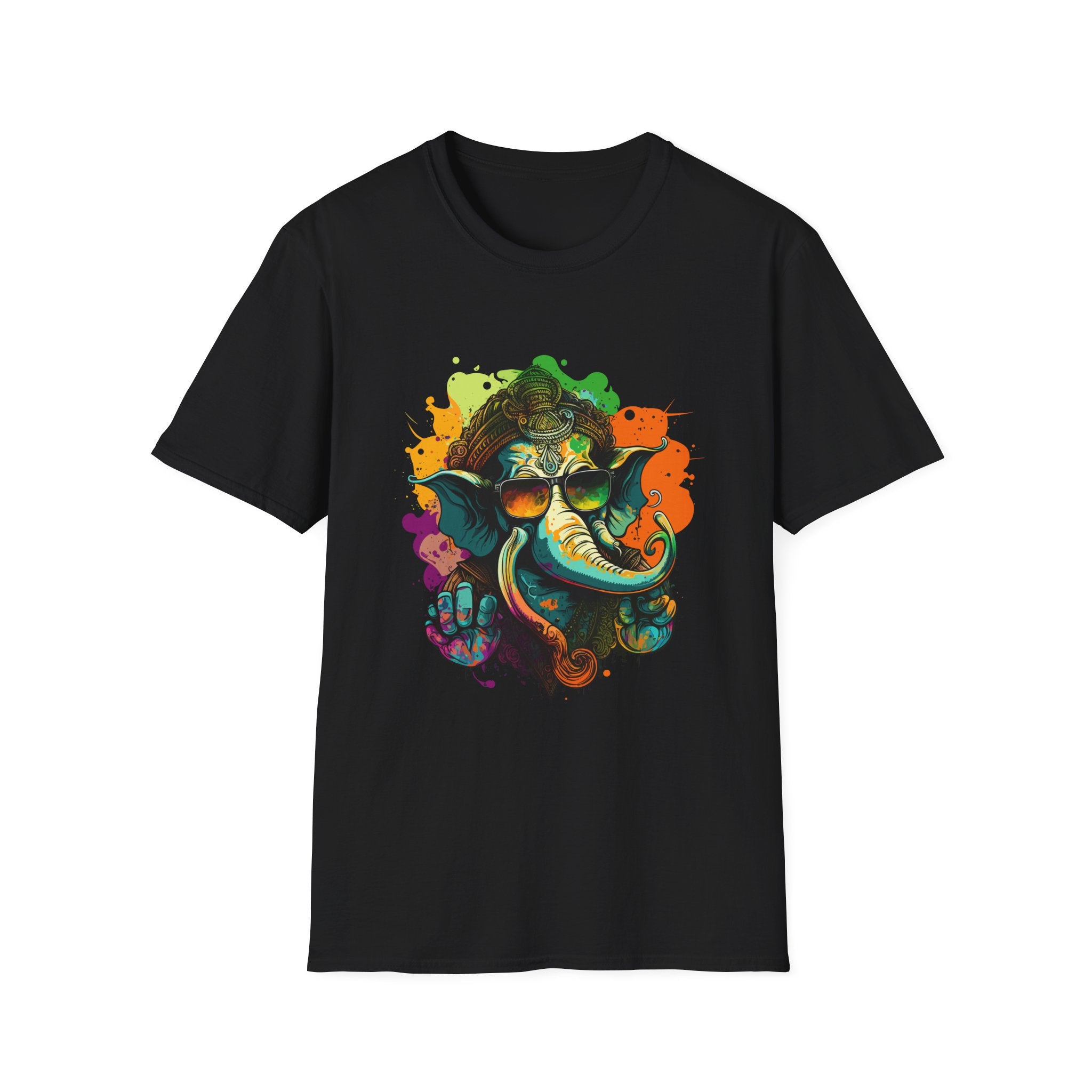 Devotional  Printed T-Shirt - Colorful Art Tee for Spiritual Vibes