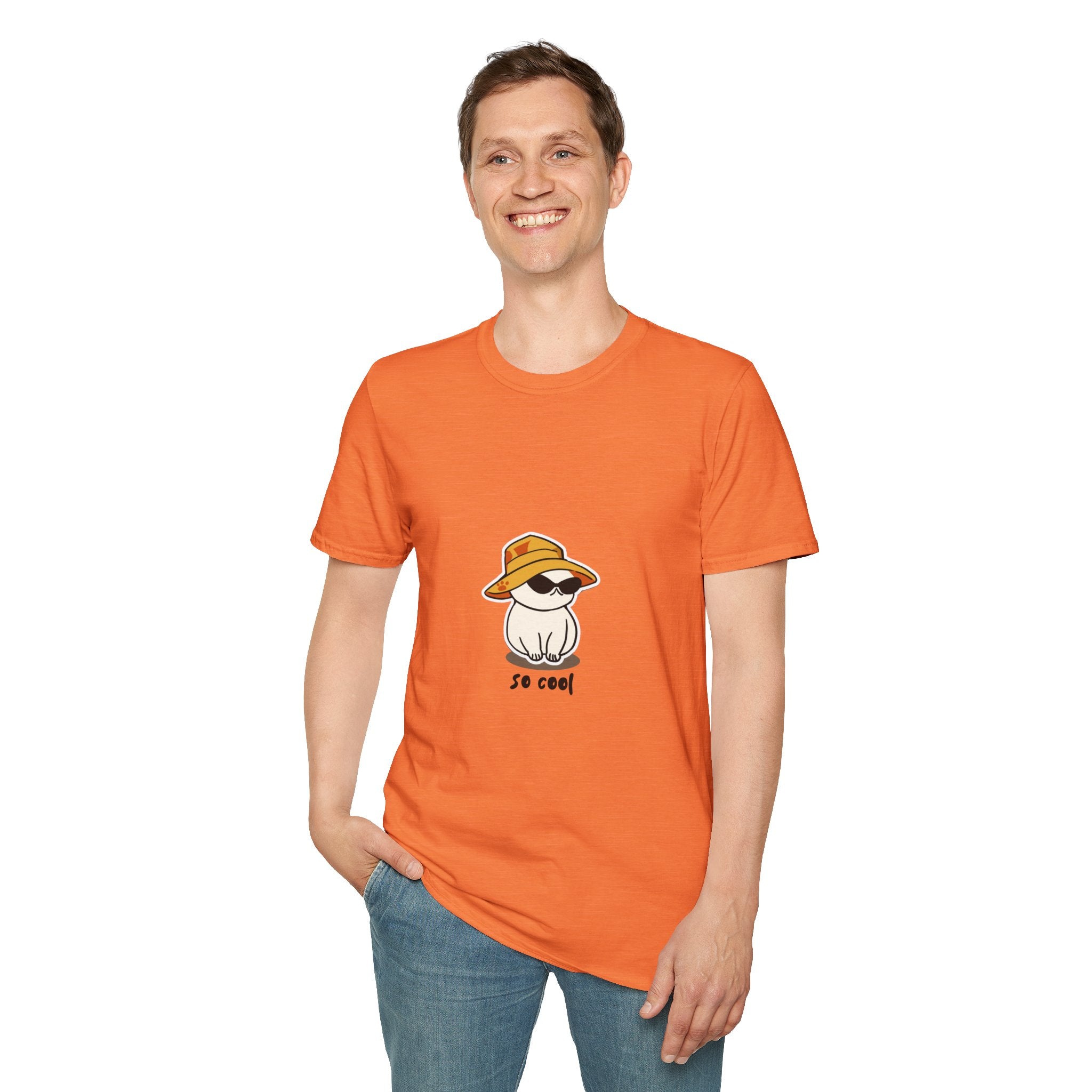 Cool Dog Graphic Unisex Softstyle Girls T-Shirt