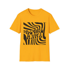Retro Mama Printed English quotes Unisex Softstyle T-Shirt - Groovy Vibes Apparel
