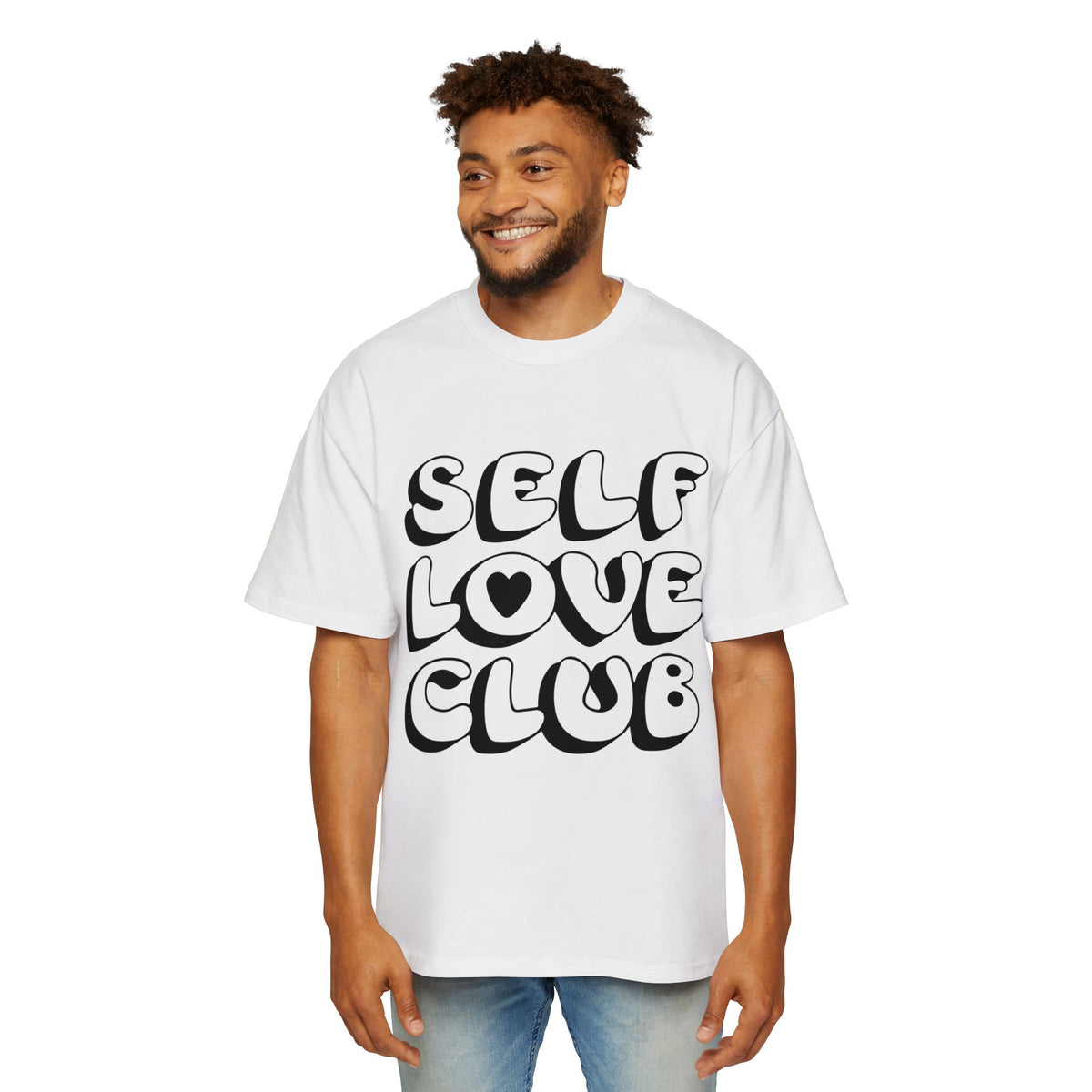 Self Love Club Oversized Tee for Men - Casual Comfort T-Shirt